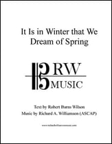 It Is in Winter That We Think of Spring SSAA choral sheet music cover